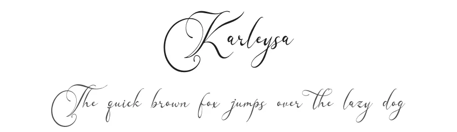 Karleysa by Denustudios — Script Handwritten Font