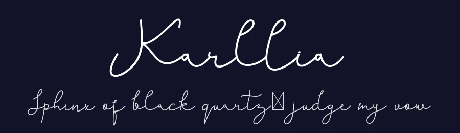 Karllia by Edric Studio — Script Handwritten Font — thumbnail 2
