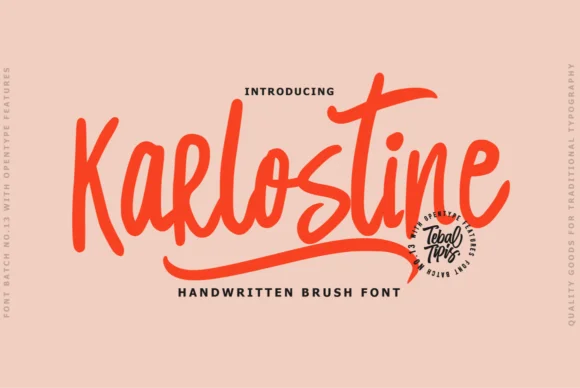 Karlostine Font by Tebaltipis.std — Script Handwritten Font