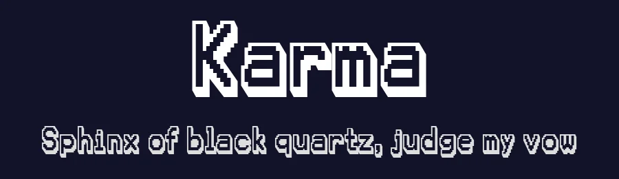 Karma by Typodermic Fonts — Display Font — thumbnail 2
