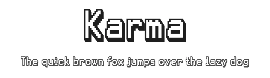 Karma by Typodermic Fonts — Display Font
