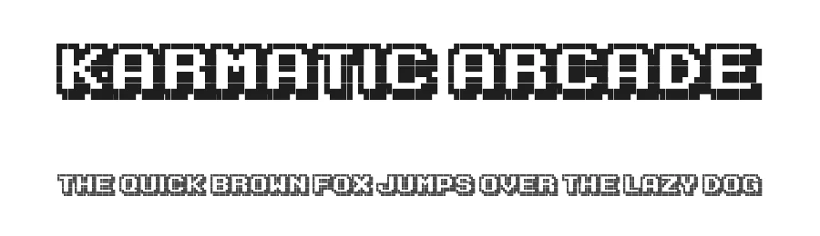 Karmatic Arcade by Vic Fieger — Display Font