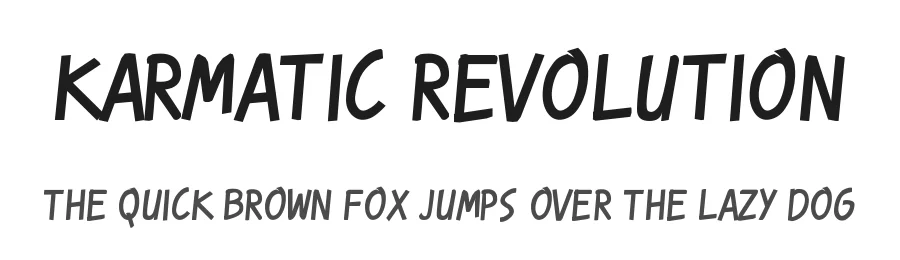 Karmatic Revolution by Vic Fieger — Decorative Font
