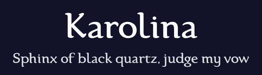 Karolina by Studio Indigo — Serif Font — thumbnail 2