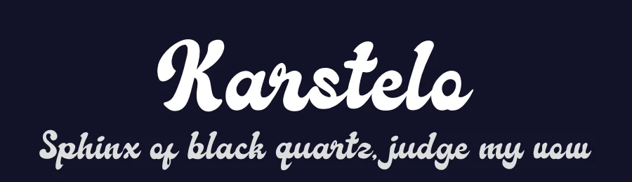 Karstelo by Denustudios — Script Handwritten Font — thumbnail 2