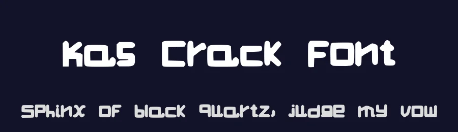 Kas Crack Font by Jack Jerod — Decorative Font — thumbnail 2