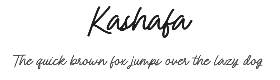 Kashafa by Zuzulgo Studio β Script Handwritten Font