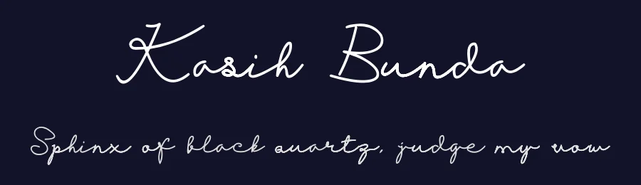 Kasih Bunda by Pidco Art — Script Handwritten Font — thumbnail 2