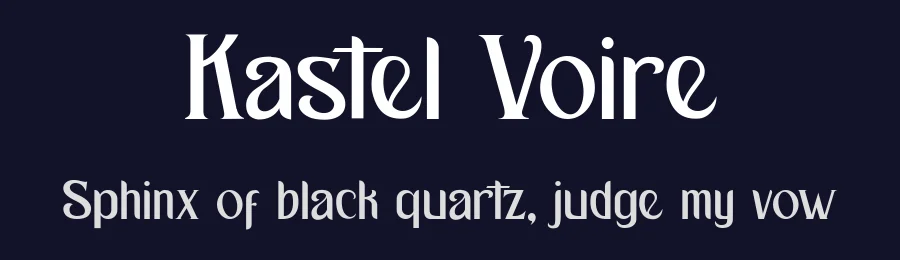 Kastel Voire by Vultype — Decorative Font — thumbnail 2