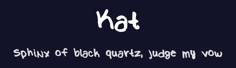 Kat by Katherine Monette — Script Handwritten Font — thumbnail 2