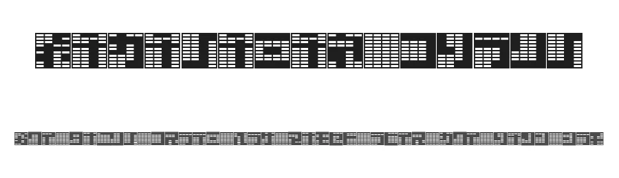 Katakana, block by Inoue Yoshikazu — Dingbats Font