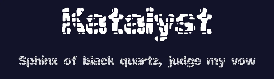 Katalyst by Ænigma — Decorative Font — thumbnail 2