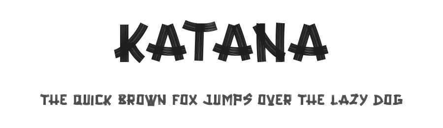 Katana by Kateeng Ciu — Decorative Font