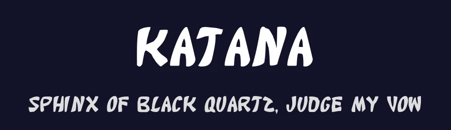 Katana by Iconian Fonts — Decorative Font — thumbnail 2