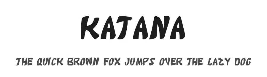 Katana by Iconian Fonts — Decorative Font