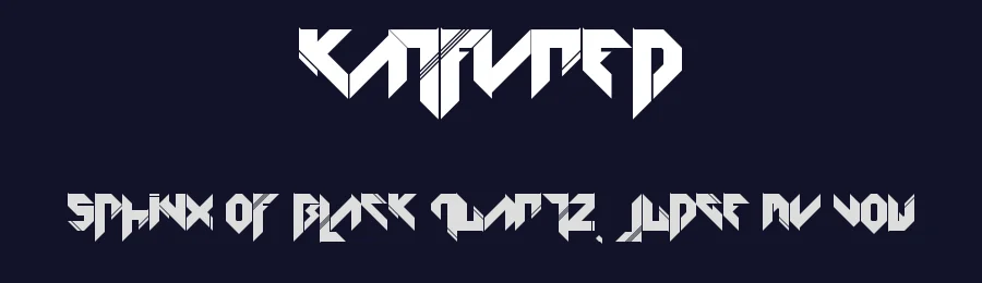 Katfyred by Avendrakon — Blackletter Font — thumbnail 2