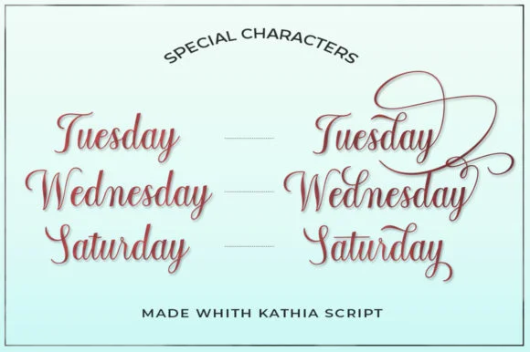 Kathia Script Font by STRAIGHT.CO — Script Handwritten Font — thumbnail 5