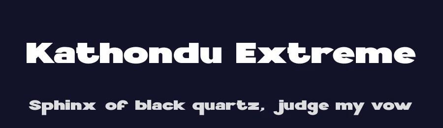 Kathondu Extreme by Aziz Mirza — Sans Serif Font — thumbnail 2