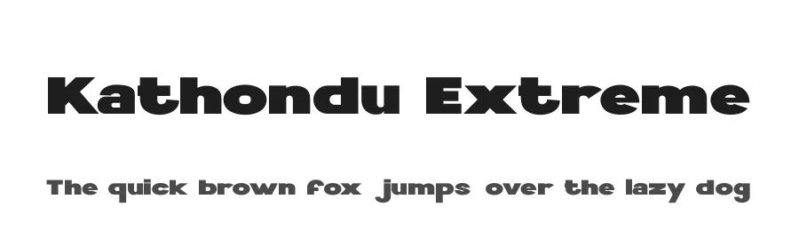 Kathondu Extreme by Aziz Mirza — Sans Serif Font