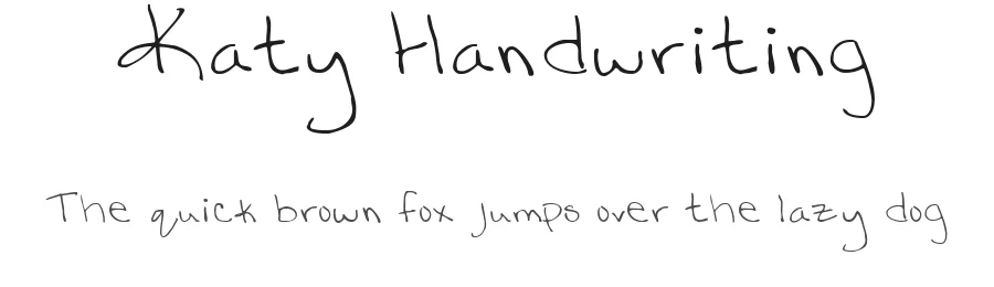 Katy Handwriting