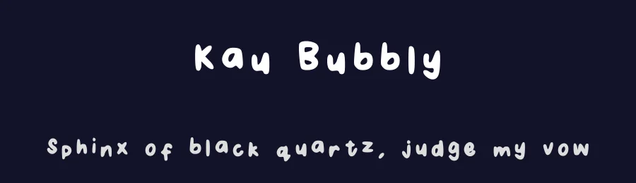Kau Bubbly by Kauthar Pediongco — Script Handwritten Font — thumbnail 2