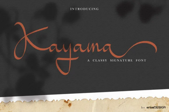 Kayama Font by erlosDESIGN — Script Handwritten Font