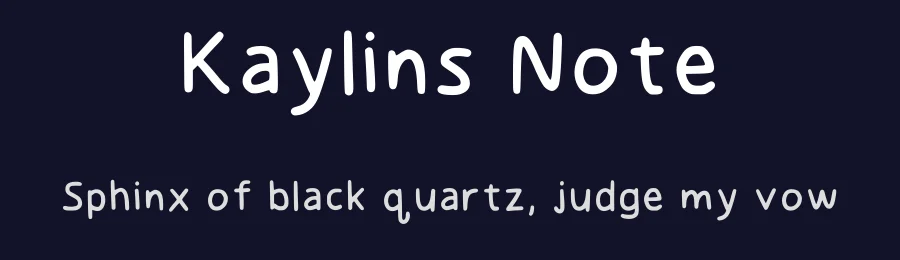 Kaylins Note by Kaylin — Script Handwritten Font — thumbnail 2