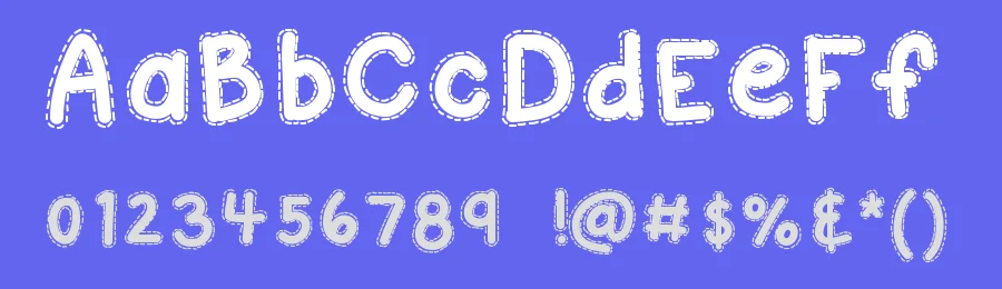 KB A Stitch In Time by Khrys Kreations — Decorative Font — thumbnail 3