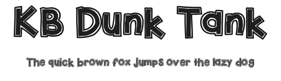 KB Dunk Tank by Khrys Kreations — Decorative Font