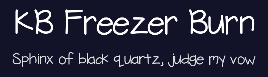 KB Freezer Burn by Khrys Kreations — Script Handwritten Font — thumbnail 2