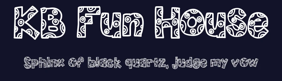 KB Fun House by Khrys Kreations — Decorative Font — thumbnail 2