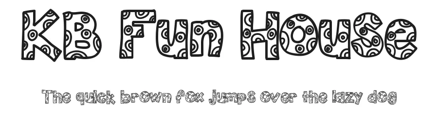KB Fun House by Khrys Kreations — Decorative Font