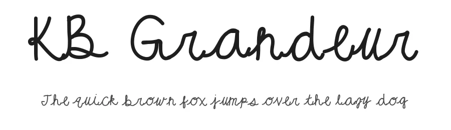 KB Grandeur by Khrys Kreations — Script Handwritten Font