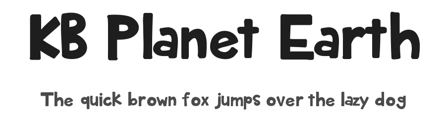 KB Planet Earth by Khrys Kreations — Decorative Font