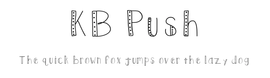 KB Push by Khrys Kreations β Decorative Font