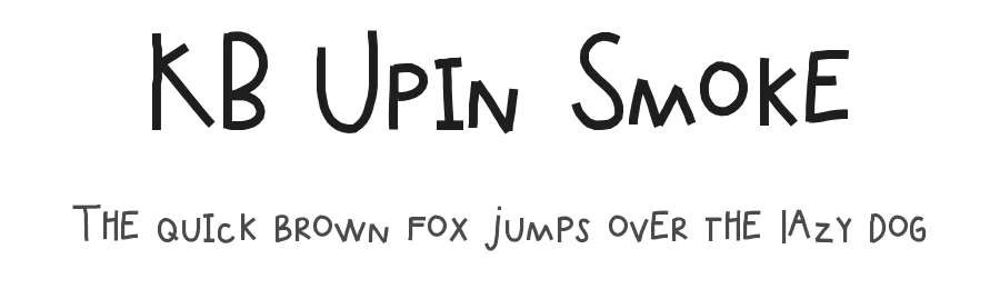 KB Upin Smoke by Khrys Kreations — Decorative Font