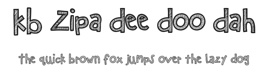 KB Zipa Dee Doo Dah by Khrys Kreations — Decorative Font