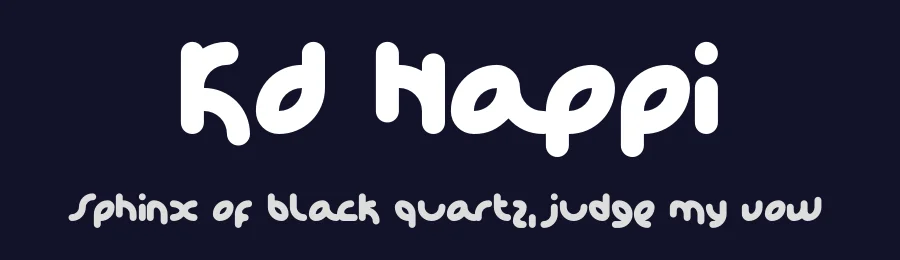 KD Happi by Kassymkulov Design — Decorative Font — thumbnail 2
