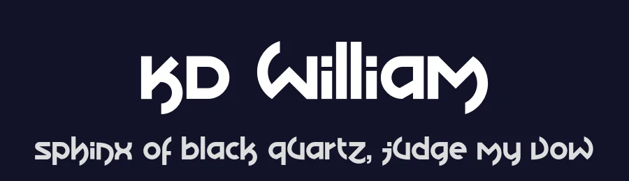 KD William by Kassymkulov Design — Display Font — thumbnail 2