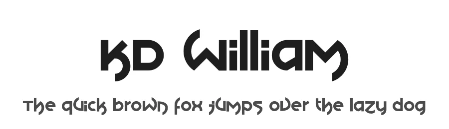 KD William by Kassymkulov Design — Display Font