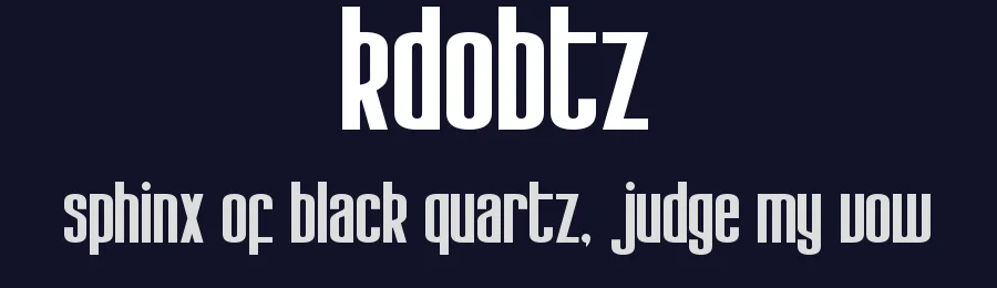 KdoBtz by Markotx Criado — Sans Serif Font — thumbnail 2