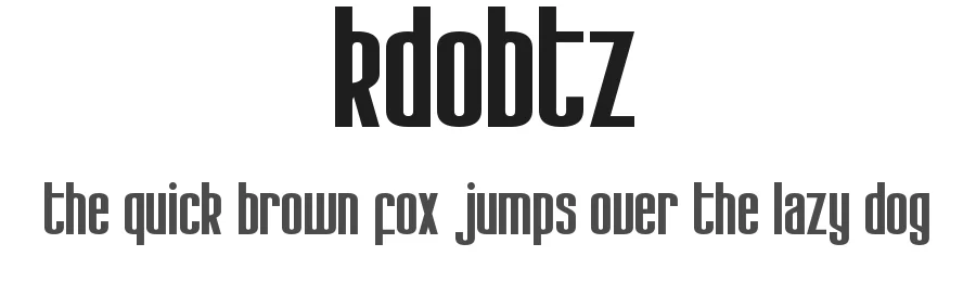 KdoBtz by Markotx Criado — Sans Serif Font