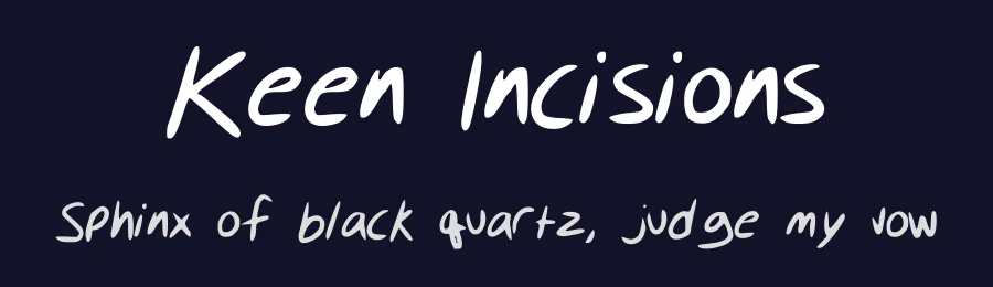 Keen Incisions by Keen Incisions — Script Handwritten Font — thumbnail 2
