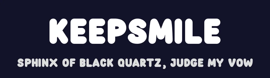 Keepsmile by Almarkhatype — Decorative Font — thumbnail 2