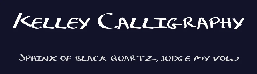 Kelley Calligraphy by Austin Kelley — Script Handwritten Font — thumbnail 2