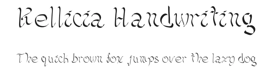 Kellicia Handwriting