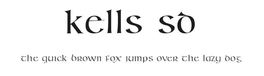 Kells SD by Steve Deffeyes — Blackletter Font