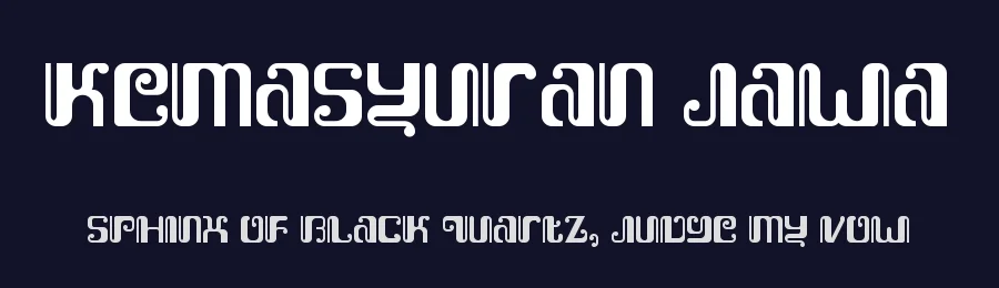 Kemasyuran Jawa by Adien Gunarta — Decorative Font — thumbnail 2