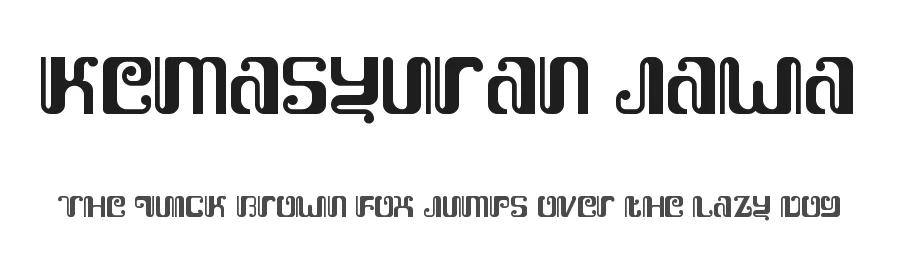 Kemasyuran Jawa by Adien Gunarta — Decorative Font