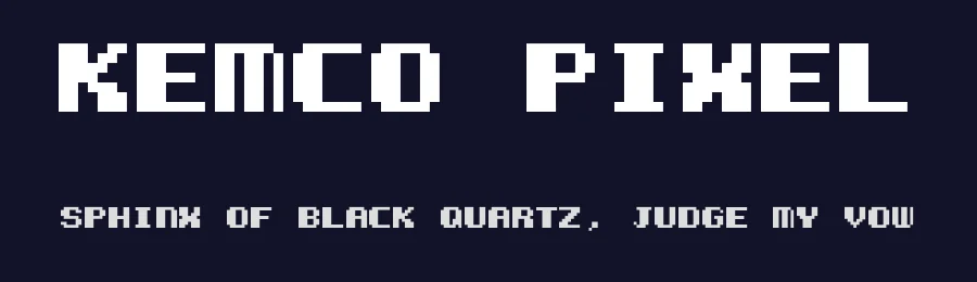 Kemco Pixel by Jayvee Enaguas — Display Font — thumbnail 2